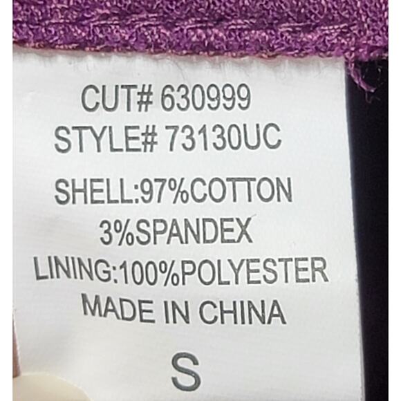 Heart Soul Purple Double Breasted Notched Collar Blazer Small Lightweight Lined - Picture 4 of 6